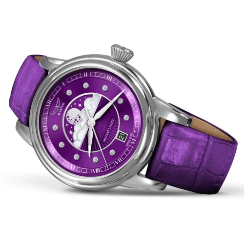 Zegarek Aviator Douglas Moonflight Purple Diamond Limited Edition V.1.33.0.361.4 (V13303614)