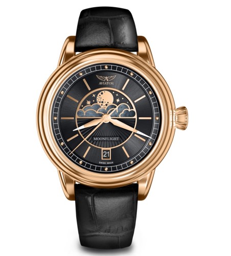 Zegarek Aviator Douglas Moonflight V.1.33.2.253.4 (V13322534)