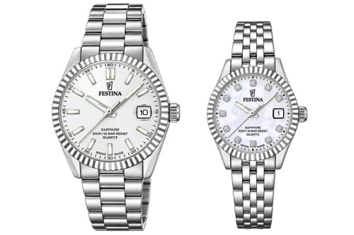 Zestaw dla par Festina Swiss Made Classic 20084/A + 20087/1 (F20084A + F200871)
