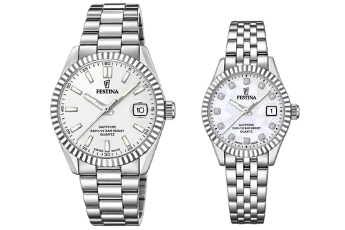 Zestaw dla par Festina Swiss Made Classic 20084/A + 20087/1 (F20084A + F200871)