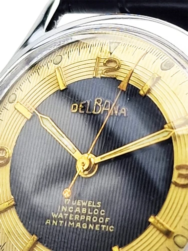 Piękna Delbana 17 Jewels Incabloc - doskonały stan!