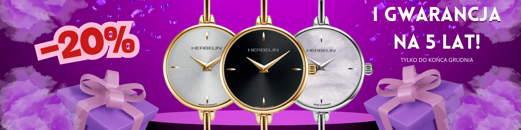 Mega promocja na zegarki Herbelin