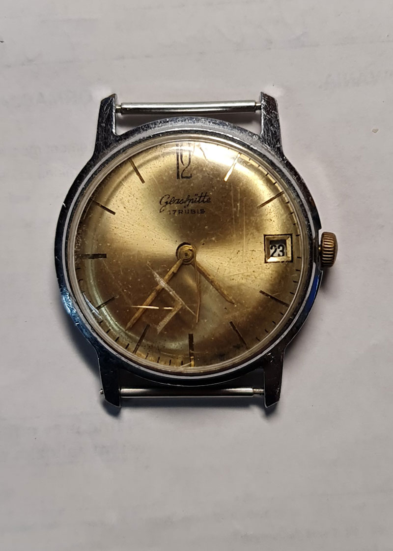RENOWACJA MĘSKIEGO ZEGARKA GLASHUTTE
