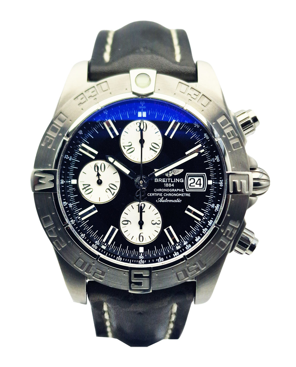 PRZEGLĄD I KONSERWACJA ZEGARKA MECHANICZNEGO BREITLING GALACTIC CHRONOGRAPH A13364 - NAPRAWA