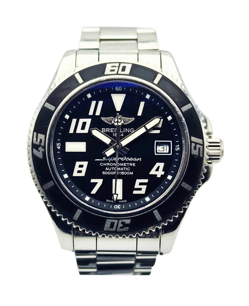 PRZEGLĄD I KONSERWACJA ZEGARKA MECHANICZNEGO BREITLING SUPEROCEAN II 42 A17364 - NAPRAWA