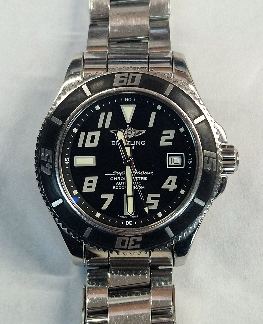 SERWIS MECHANIZMU ZEGARKA BREITLING SUPEROCEAN II 42 A17364 - NAPRAWA ZEGARKÓW