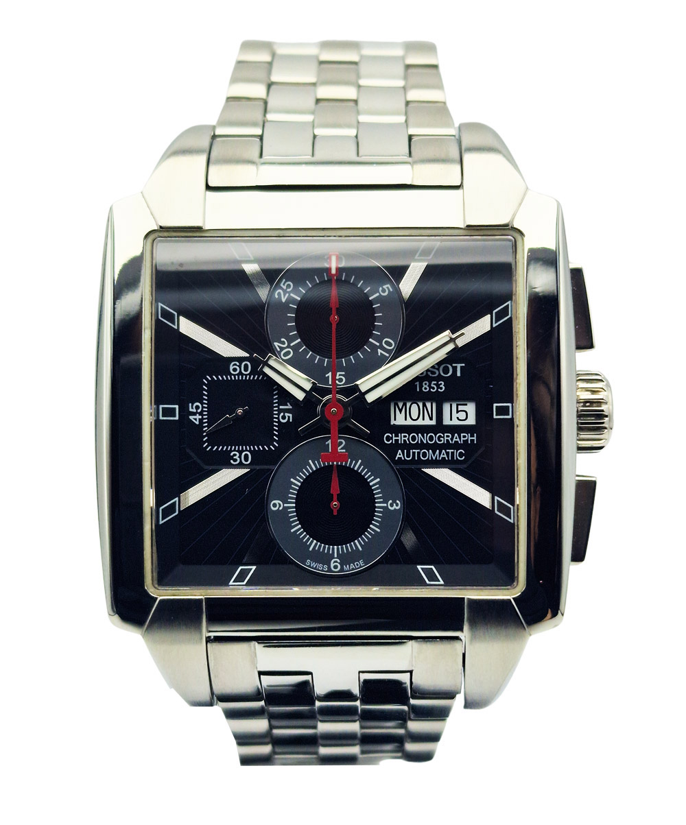 RENOWACJA KOPERTY ZEGARKA TISSOT QUADRATO AUTOMATIC CHRONO VALJOUX