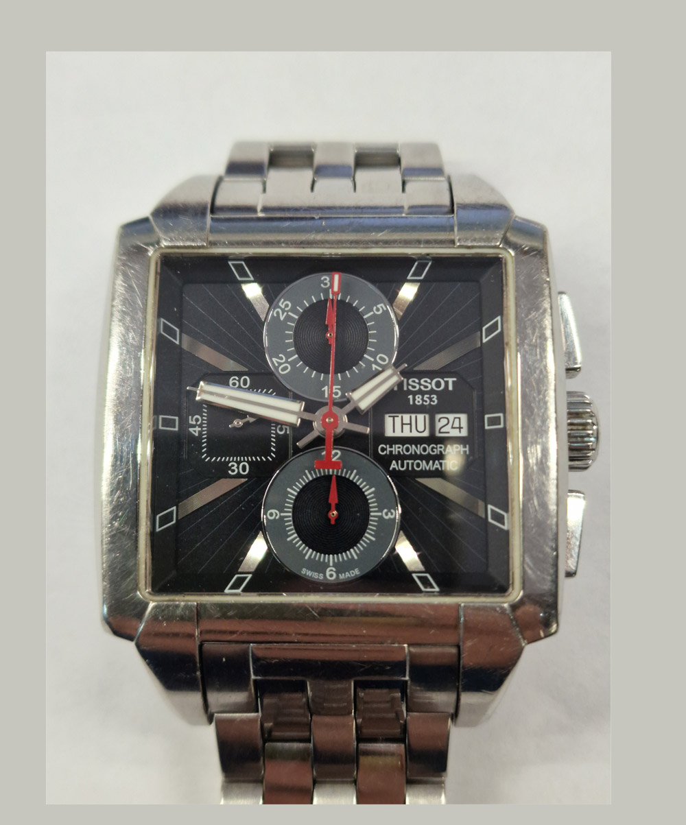POLERWOANIE TISSOT QUADRATO AUTOMATIC CHRONO VALJOUX