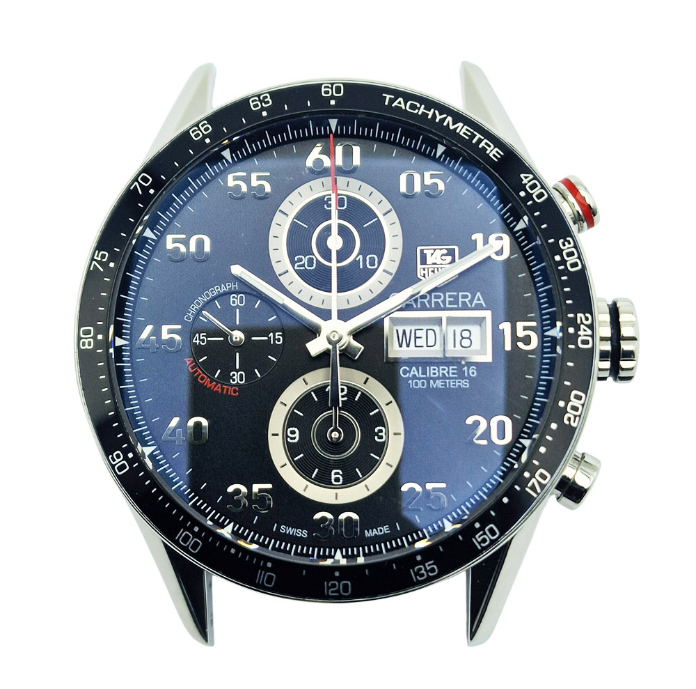 PRZEGLĄD I KONSERWACJA ZEGARKA MECHANICZNEGO TAG HEUER CARRERA CALIBRE 16 Automatic Chronograph Day-Date - NAPRAWA