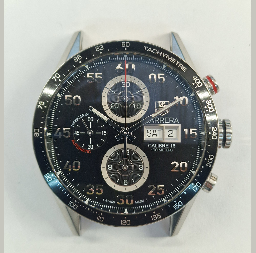 SERWIS MECHANIZMU ZEGARKA TAG HEUER CARRERA CALIBRE 16 Automatic Chronograph Day-Date - NAPRAWA ZEGARKÓW