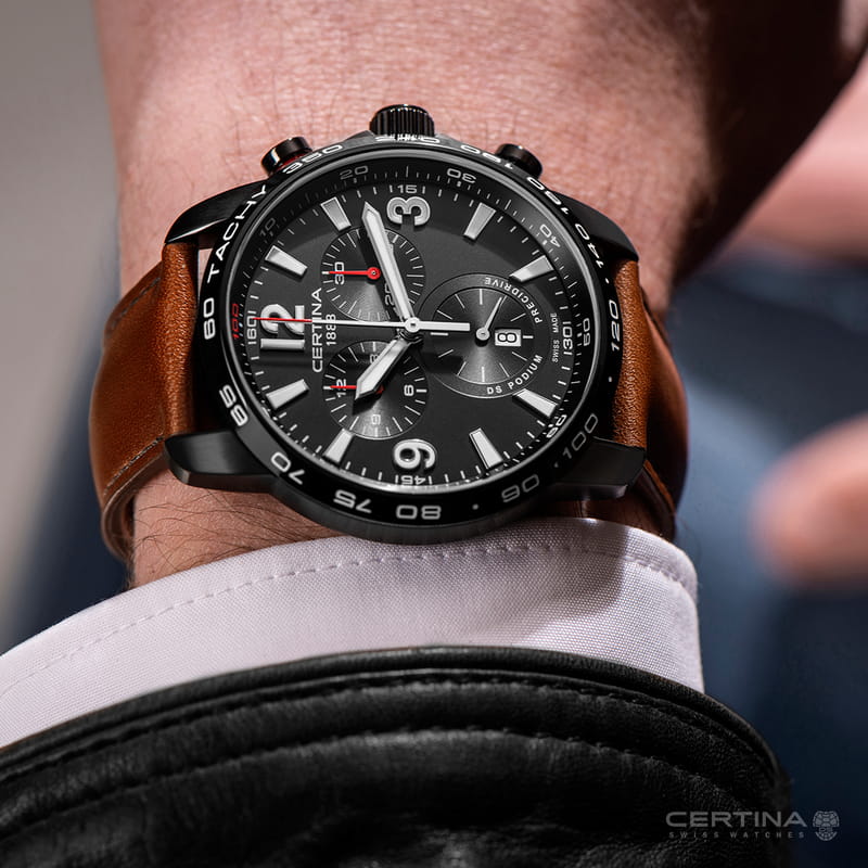 Zegarek Certina DS Podium Big Chrono 1/100 sec. C001.647.36.057.00 (C0016473605700)
