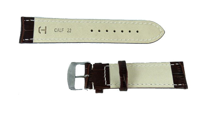 Brązowy pasek do zegarka skórzany 01820218S-18mm