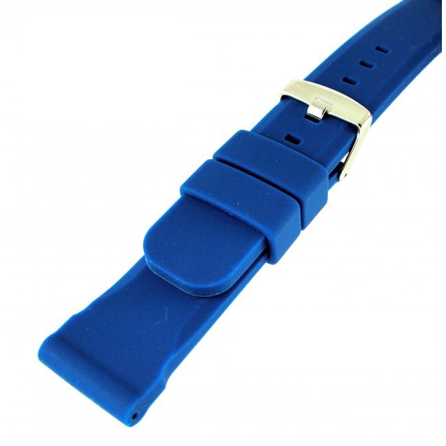 Niebieski pasek do zegarka silikonowy 00100520S-20mm
