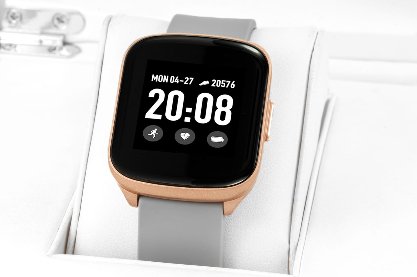 Zegarek RUBICON SMARTWATCH Męski Bluetooth szary silikon