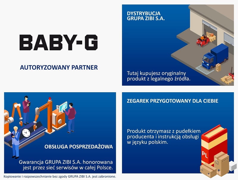 Zegarek Casio BABY-G BA-130-1A3ER (BA1301A3ER)