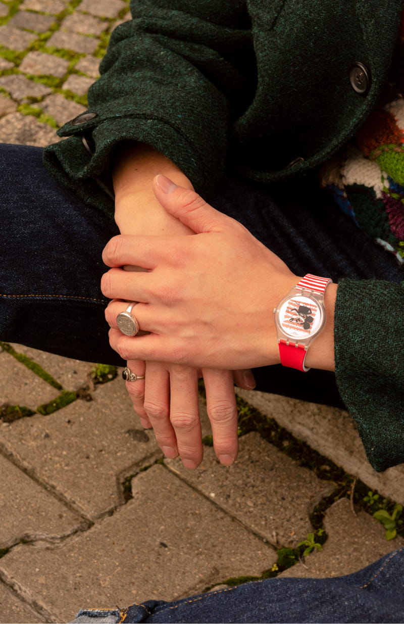 Zegarek Swatch GZ352 GENT MOUSE MARINIERE