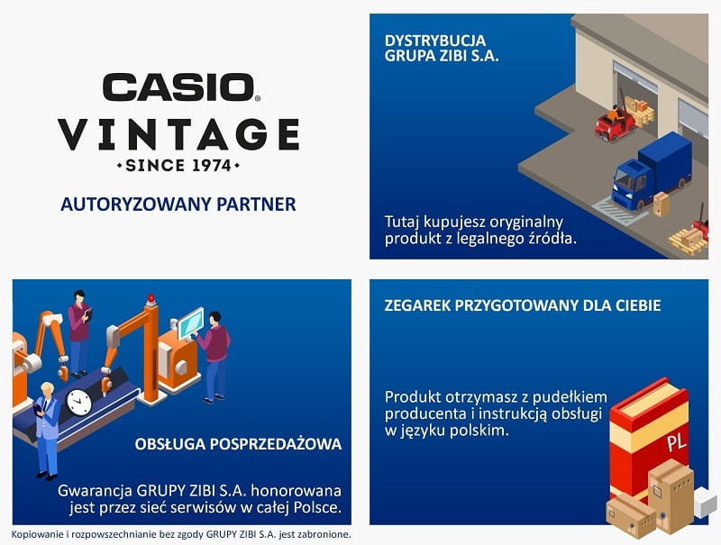 Zegarek Casio Vintage A1000MCG9EF (A1000MCG-9EF)