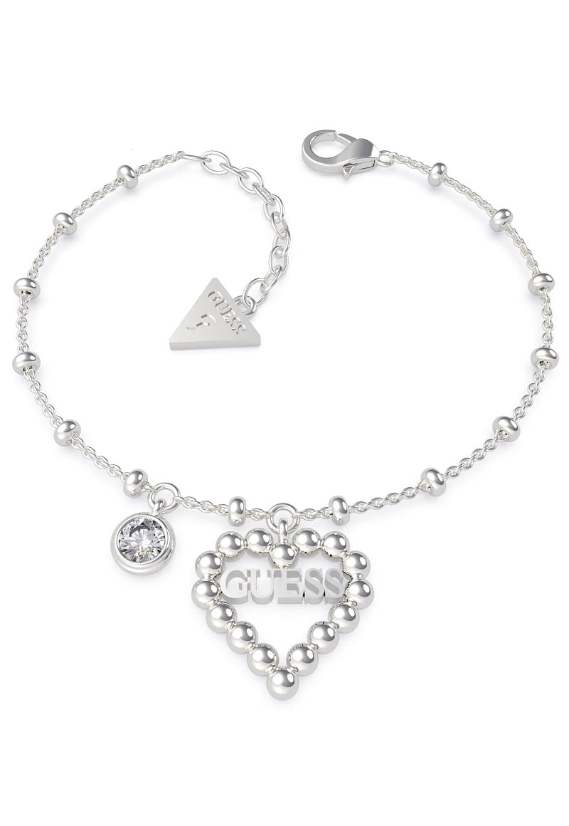 Bransoletka Guess Heart Romance UBB70089-S (JUBB70089JW-S)