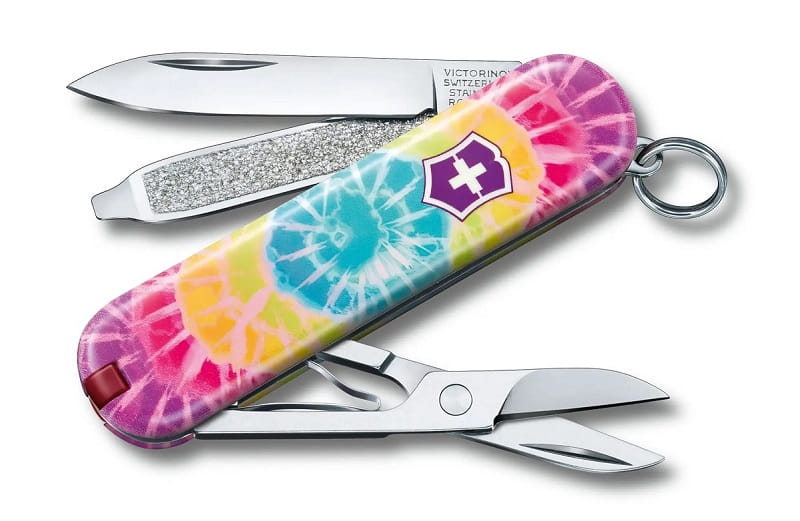 Nóż Victorinox Classic 0.6223.L2103 Limited Edition 2021 Mały scyzoryk  „Wzory świata - Tie Dye” 06223L2103