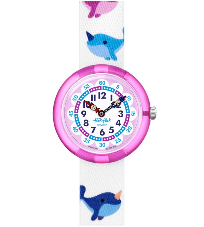 Zegarek Flik Flak Magical Ocean WHALE-ICORN FBNP180