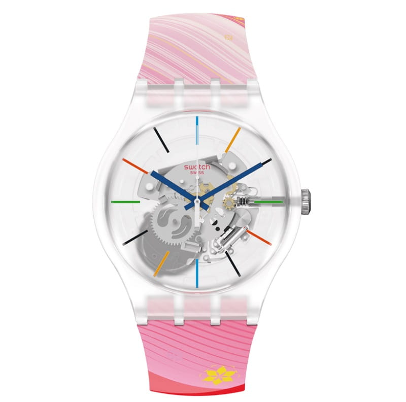 Zegarek Swatch SO29Z105 NEW GENT RED RIVERS AND MOUNTAINS Beijing 2022