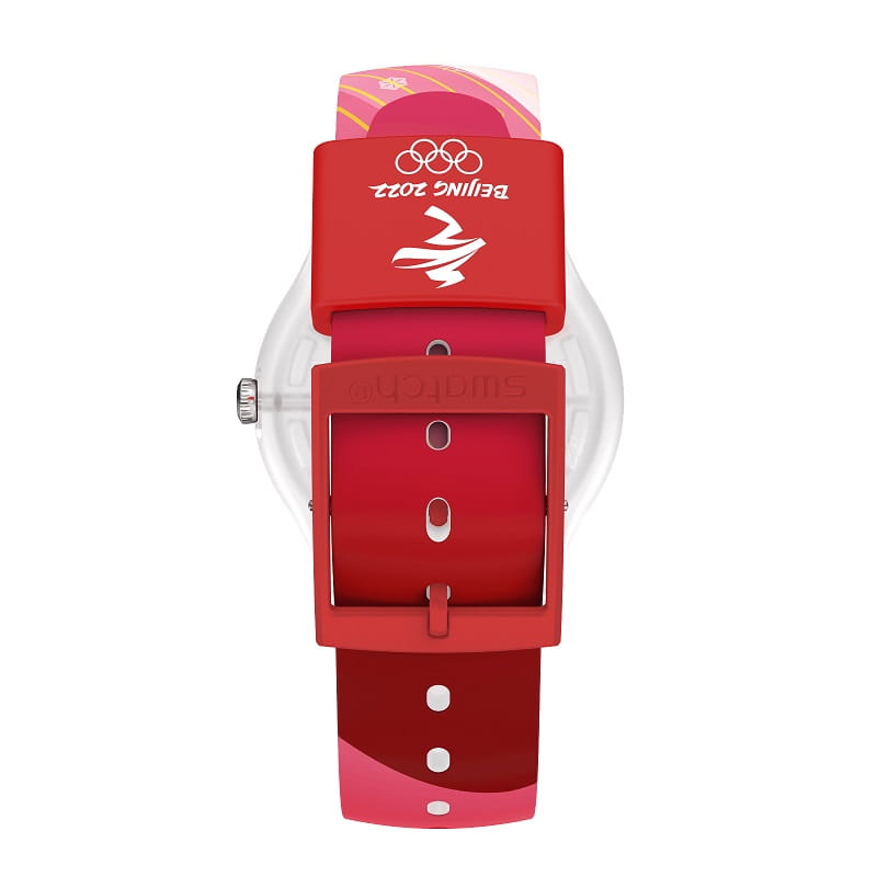 Zegarek Swatch SO29Z105 NEW GENT RED RIVERS AND MOUNTAINS Beijing 2022