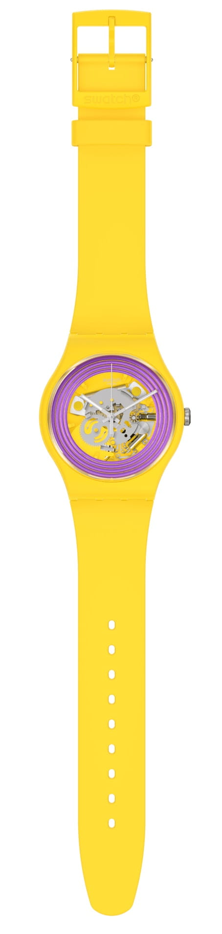 Zegarek Swatch SO29J100 NEW GENT PURPLE RINGS YELLOW
