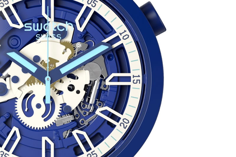 Zegarek Swatch SB01N102 BIG BOLD 47 mm  ISWATCH BLUE