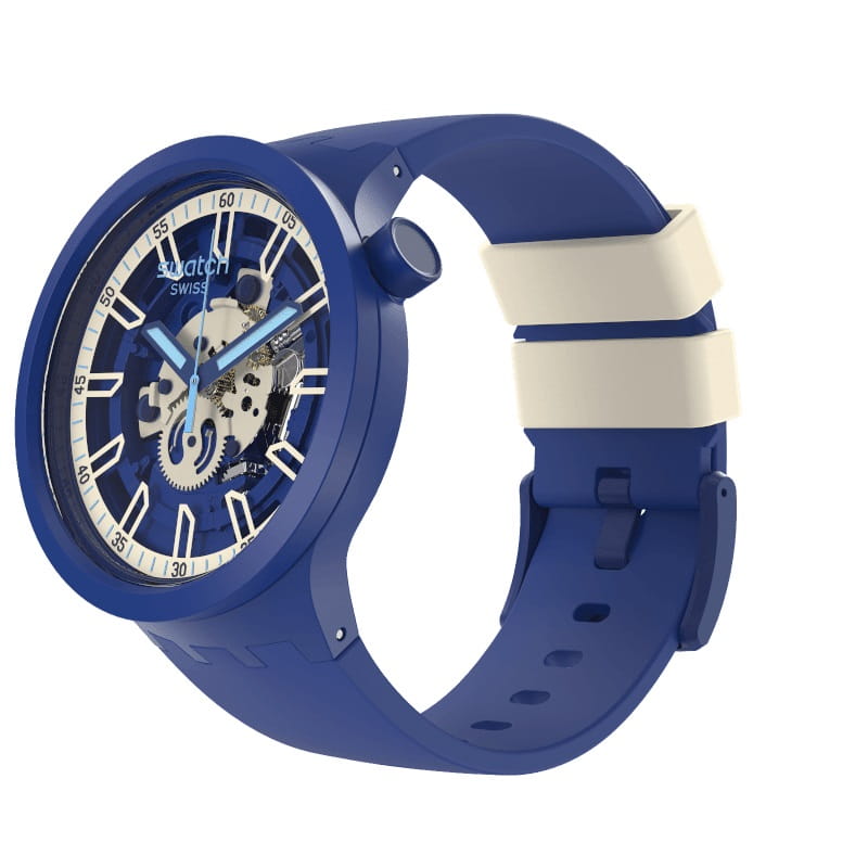 Zegarek Swatch SB01N102 BIG BOLD 47 mm  ISWATCH BLUE