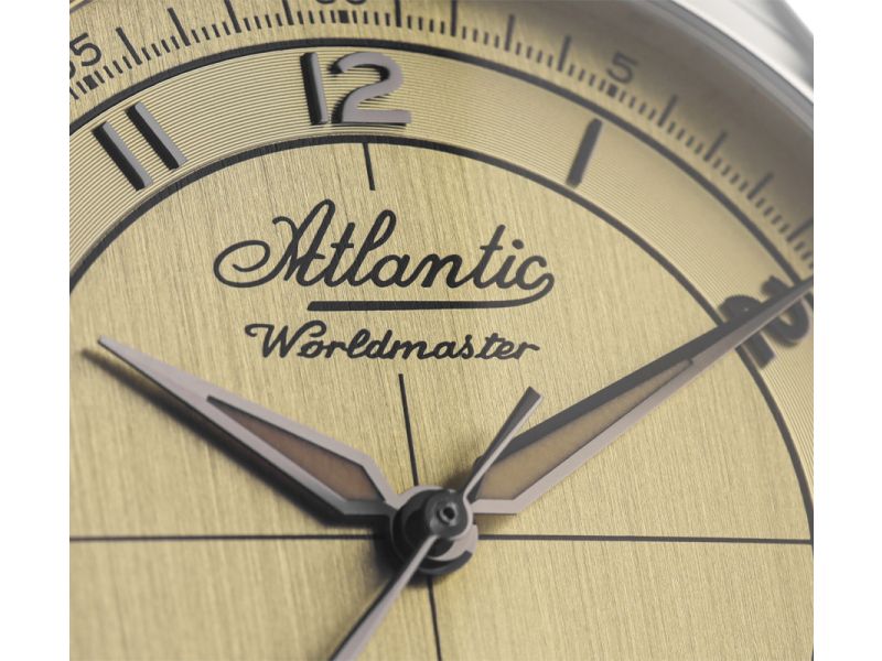 Zegarek Atlantic 53780.41.39BK Worldmaster Incabloc 537804139BK