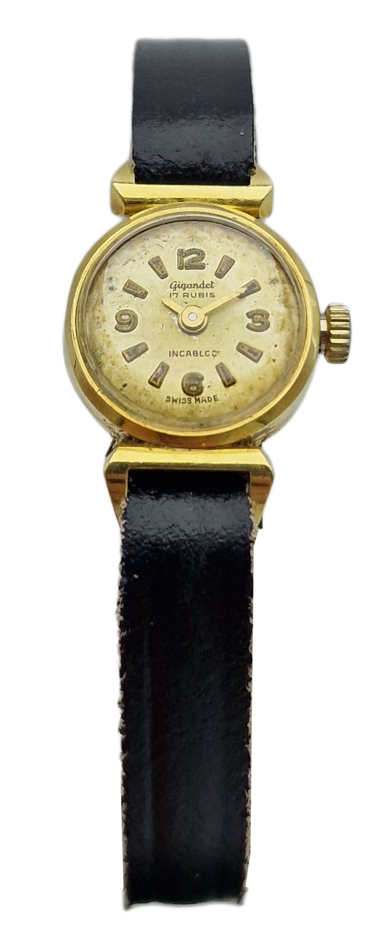 Damski złoty zegarek Gigandet - używany - mechaniczny