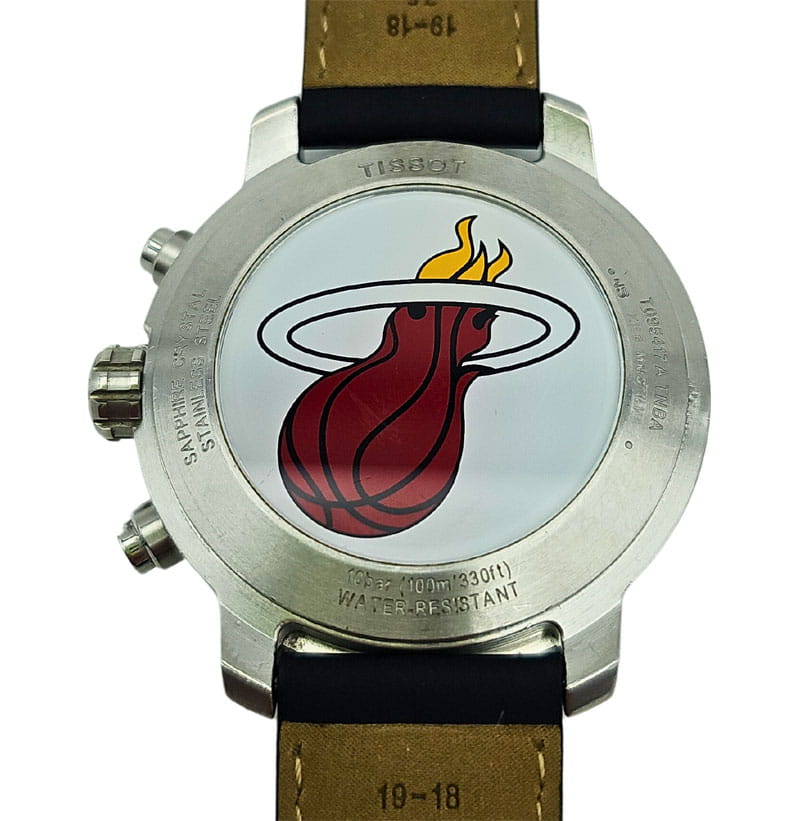 UŻYWANY ZEGAREK TISSOT QUICKSTER CHRONO NBA MIAMI HEAT T095.417.17.037.08