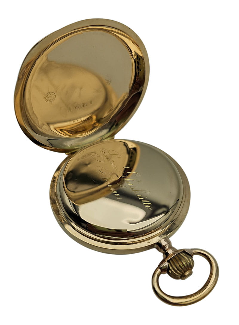 ZŁOTY KIESZONKOWY KRYTY GLASHUTTE SYSTEM 14K LOKATA