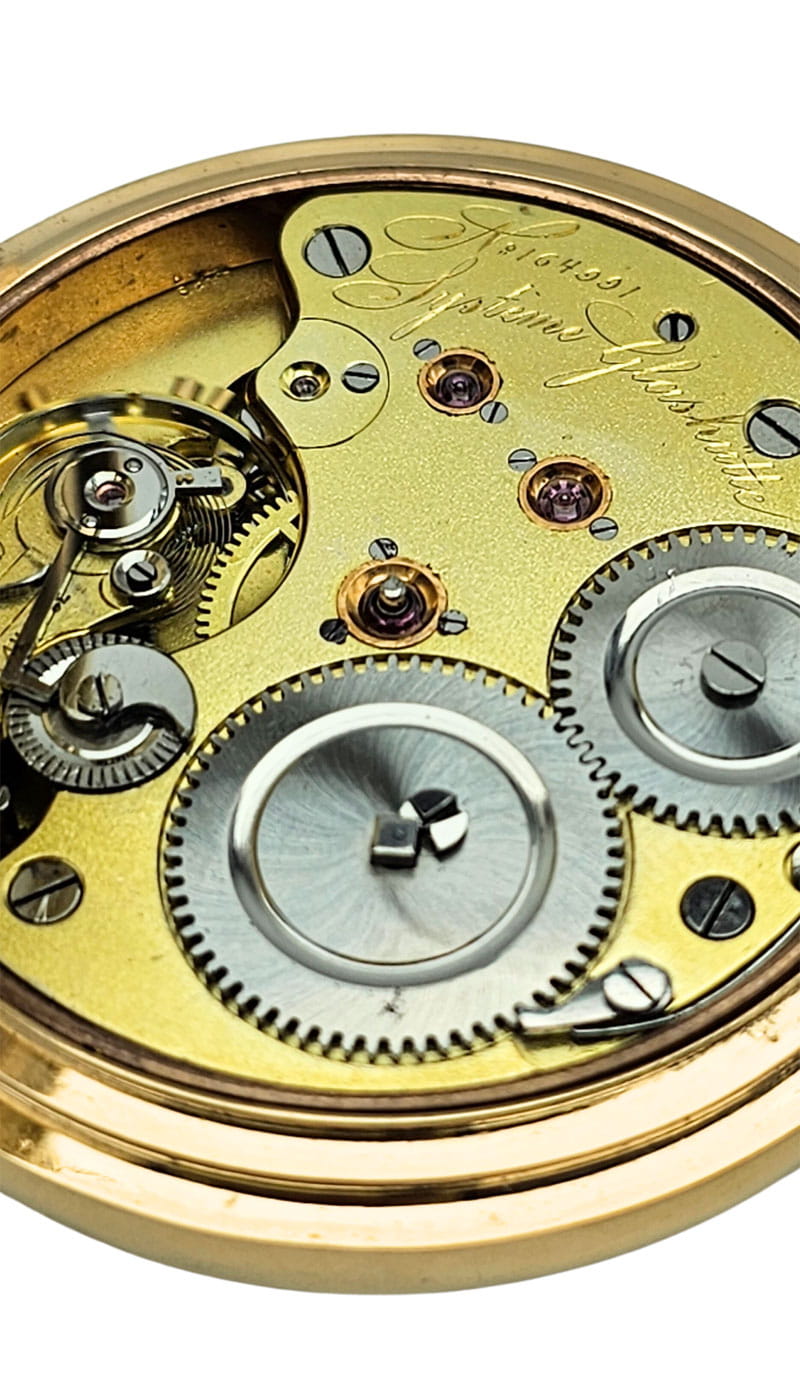 ZŁOTY KIESZONKOWY KRYTY GLASHUTTE SYSTEM 14K LOKATA