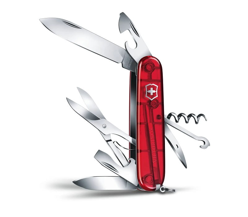 Nóż Victorinox Climber 1.3703.T Czerwony scyzoryk średniej wielkości Climber 13703T