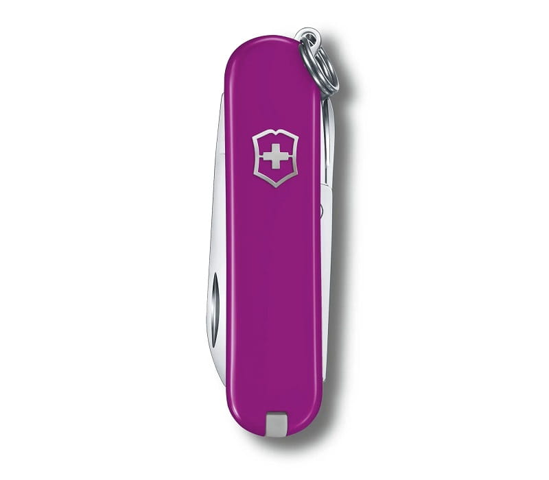 Nóż Victorinox Classic SD 0.6223.52G Mały fioletowy scyzoryk z nożyczkami i śrubokrętem 0622352G