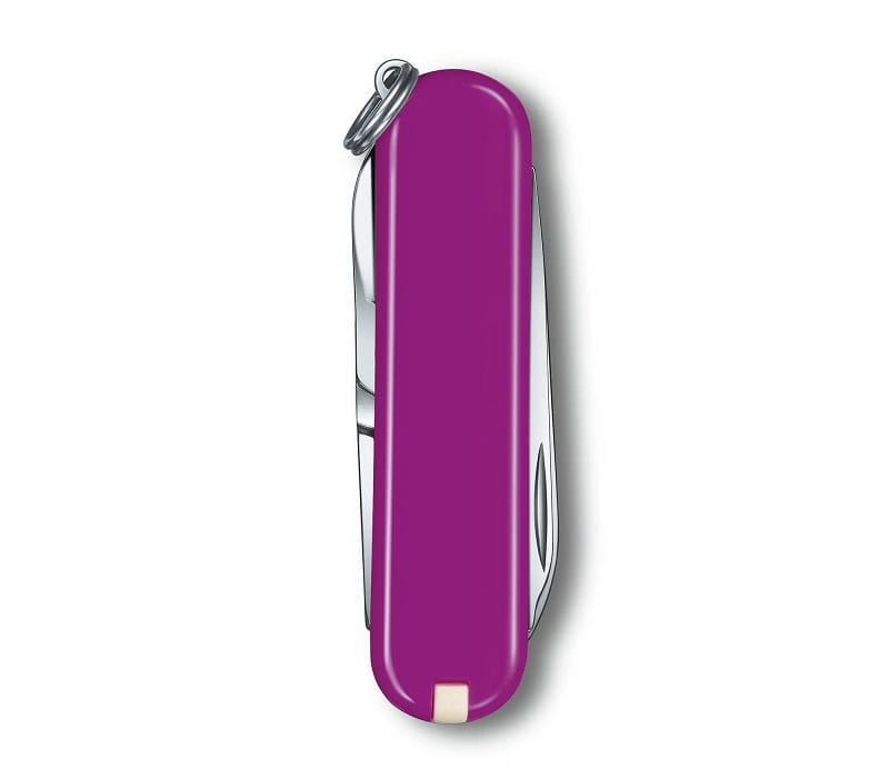Nóż Victorinox Classic SD 0.6223.52G Mały fioletowy scyzoryk z nożyczkami i śrubokrętem 0622352G