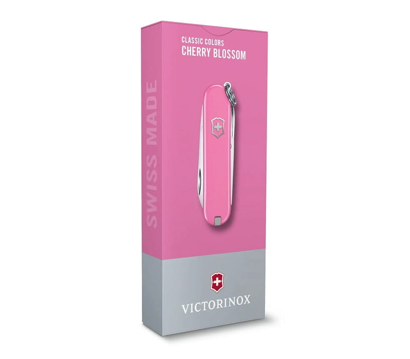 Nóż Victorinox Classic SD 0.6223.51G Mały różowy scyzoryk z nożyczkami i śrubokrętem 0622351G
