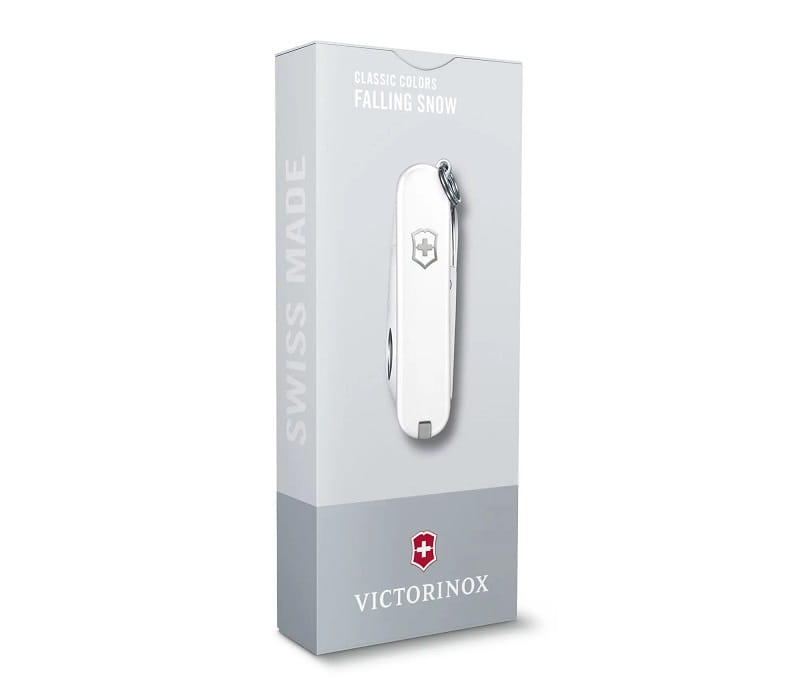 Nóż Victorinox Classic SD 0.6223.7G Mały biały scyzoryk z nożyczkami i śrubokrętem 062237G