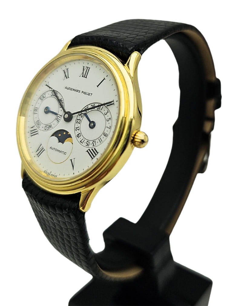 Męski ZŁOTY AUDEMAR PIGUET Multicalendar z lat 80tych AUTOMATIC! Stan PERFEKCYJNY złoty 18k