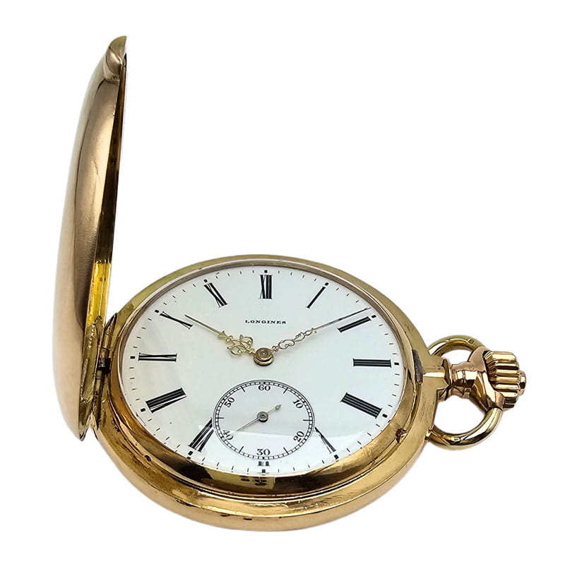 Używany Złoty kieszonkowy LONGINES z 1902 roku! IDEAŁ + ZŁOTA DEWIZKA