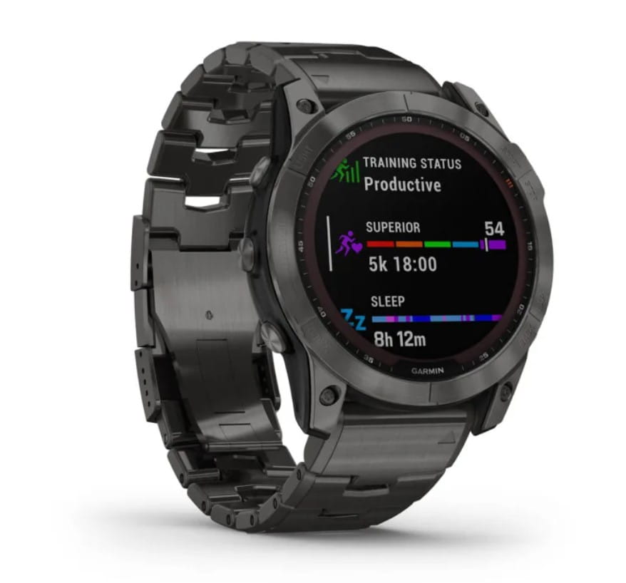 Zegarek GARMIN FENIX 7X SAPPHIRE SOLAR 010-02541-27 SMARTWATCH TYTANOWO SZARY (0100254127) DODATKOWY PASEK W ZESTAWIE