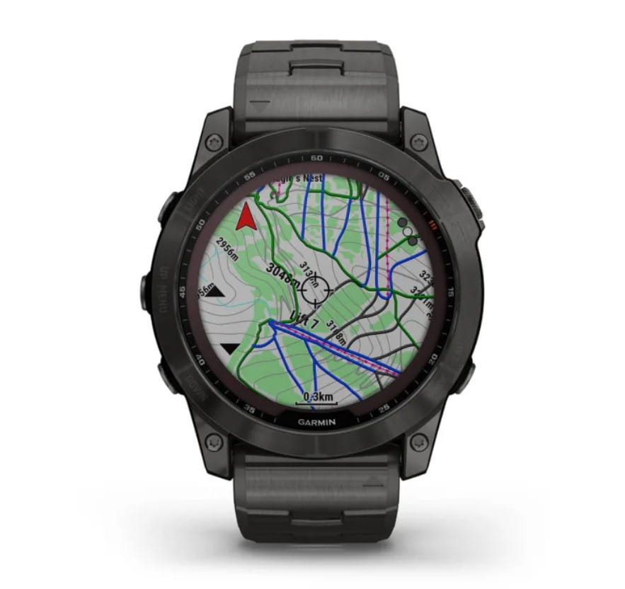 Zegarek GARMIN FENIX 7X SAPPHIRE SOLAR 010-02541-27 SMARTWATCH TYTANOWO SZARY (0100254127) DODATKOWY PASEK W ZESTAWIE