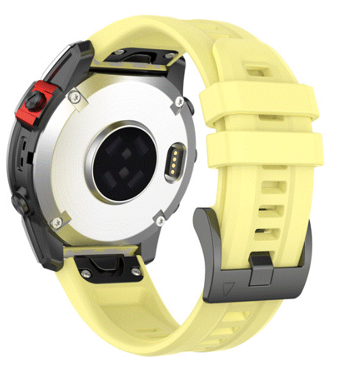 Żółty pasek silikonowy (zamiennik) do zegarka GARMIN 20 mm