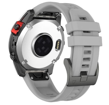 Szary pasek silikonowy (zamiennik) do zegarka GARMIN 20 mm