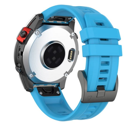 Niebieski pasek silikonowy (zamiennik) do zegarka GARMIN 22 mm