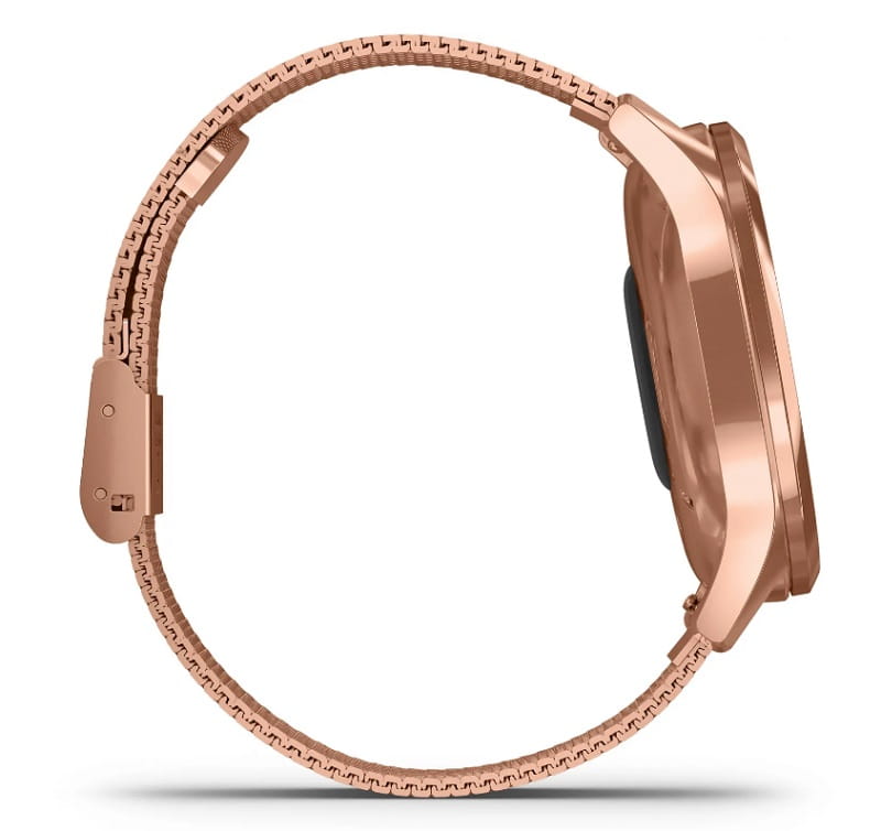 Zegarek GARMIN VIVOMOVE 010-02241-24 SMARTWATCH KOPERTA Z STALI Z PVD Z BRANSOLETĄ MILANESE 0100224124