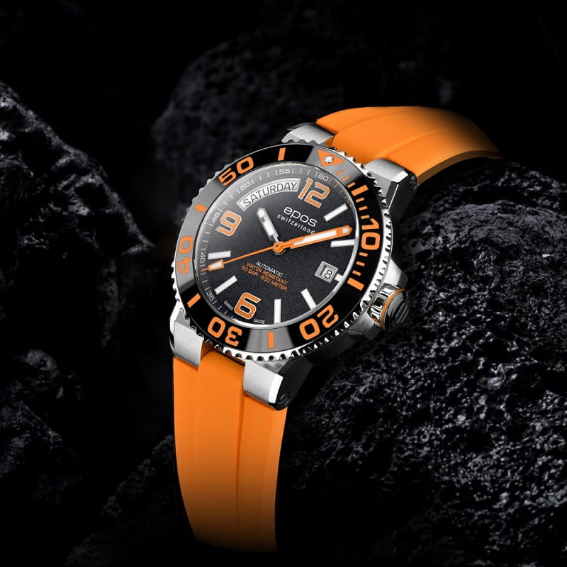 Zegarek Epos Sportive 3441 Diver Day Date 3441.142.99.92.52 (3441142999252)