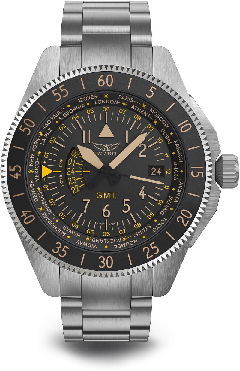 Zegarek Aviator Airacobra GMT V.1.37.0.303.5 (V13703035)