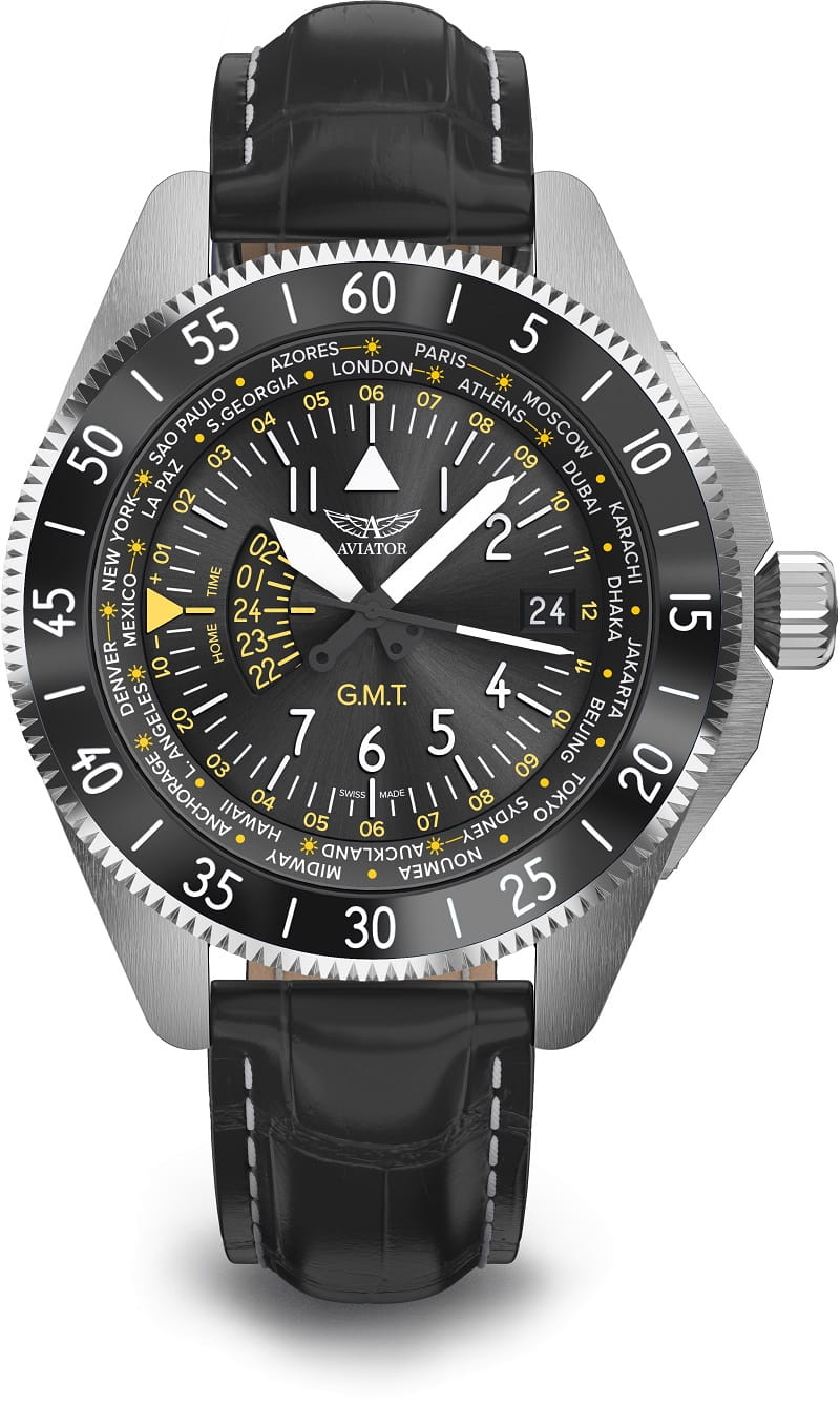Zegarek Aviator Airacobra GMT V.1.37.0.307.4 (V13703074)